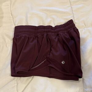 lululemon athletica Women's Burgundy Athletic Shorts